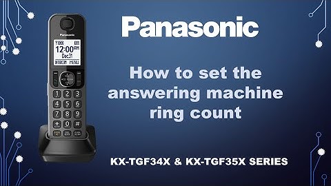 Panasonic - Telephones - Function - Set the answering ring count. Models listed in Description.