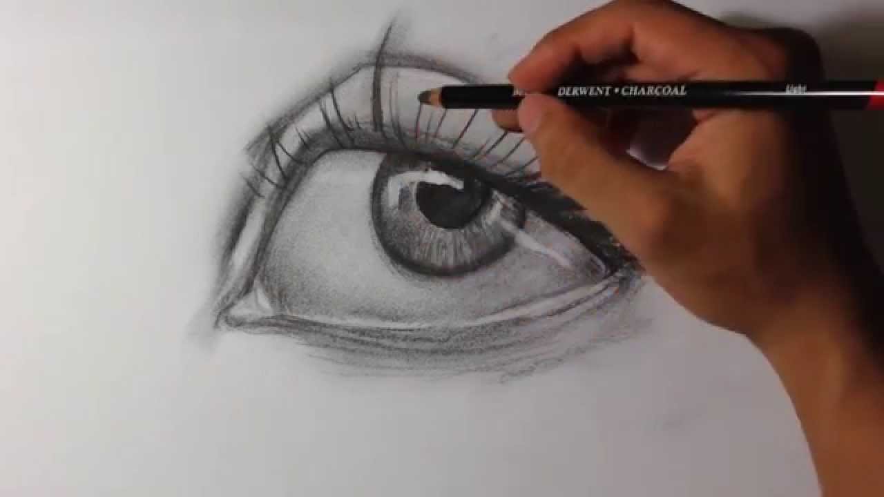 Easy Charcoal Drawing - YouTube