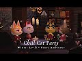 Chill cat party  1 hour winter lofi no ads  chatter  studying music  work aid 