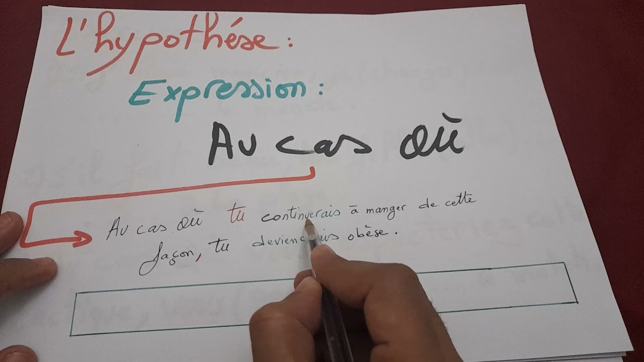 raisonner  à partir d'une hypothèse 🤔  - exprimer une hypothèse