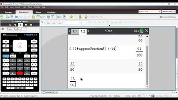 Using the TI-NSPIRE to convert from fraction to decimal and vice-versa
