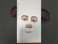 色鉛筆でウエストランド井口さんを描く #ウエストランド #アイドル鳥越 #shorts