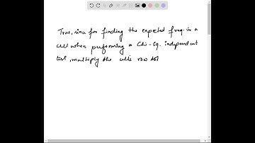 True or False: The expected frequencies in a chi-square test for independence are found using the f…