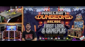 Minecraft Dungeons Arcade FIRST LOOK & GAMEPLAY (Raw Thrills, 2021)