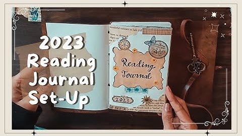 2023 Reading Journal Set-Up | Reading Challenges & Tracker | Brown & Vintage Theme | Biblio Journal