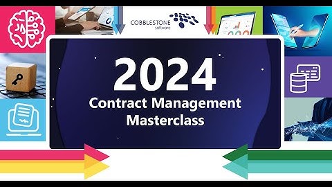 Contract Management Masterclass | CobbleStone Software Roadshow 2024