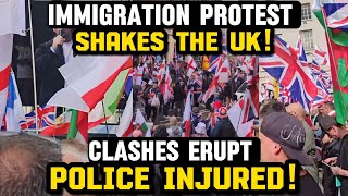 110,000 Protesters Flood London | Immigration, Identity, and Clashes with Police