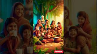 একটি মহিষ  দিনে ১০০ লিটার দুধ দিত😱#AIshorts #nocopyright  #Chatgpt #youtubeshorts  #animation #story