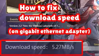 How to increase download speed in Genshin Impact update 2.3 (download speed fix) | Tutorial