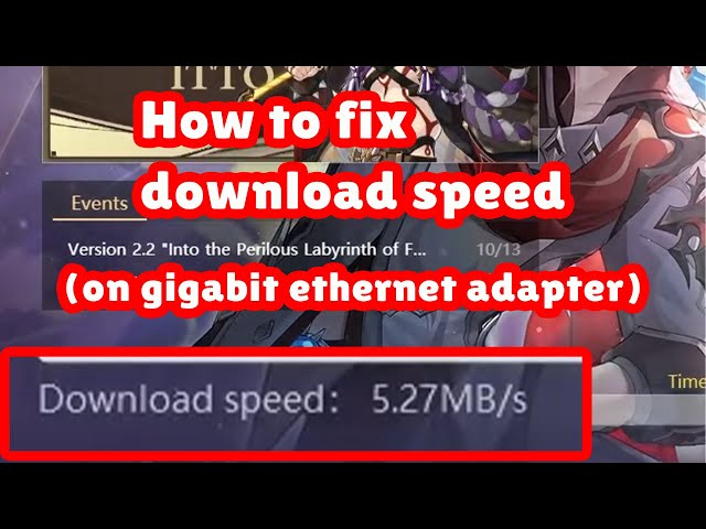 How to increase download speed in Genshin Impact update 2.3 (download speed fix) | Tutorial class=