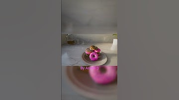 First 3D Donut in Blinder #youtubeshorts #blender #b3d #animation #donuts  #food