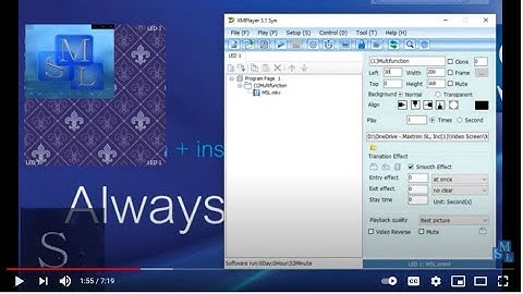 Maxtron Video Screen, how to use XMPlayer