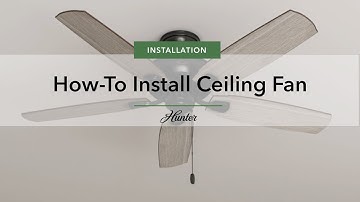 How to Install a Ceiling Fan | Hunter Fan Company #DIYHomeProjects #HomeImprovementTips #diy #home