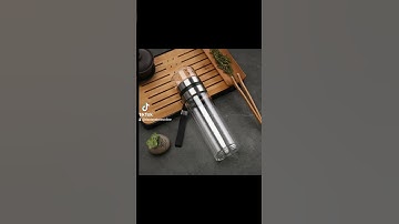 Bình Pha Trà Thủy Tinh 2 Lớp Chịu Nhiệt Lõi Lọc Inox 304 Kèm Quai Xách Tiện Lợi🎋