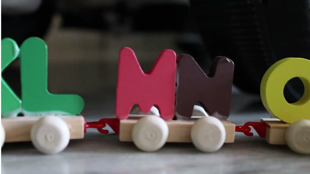 Wooden Alphabet Letters Train (A-Z)