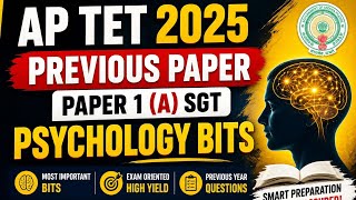 AP TET 2025 PREVIOUS PAPER PSYCHOLOGY BITS | PSYCHOLOGY BITS ASKED IN 2025