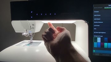 PFAFF Performance Icon , Owners Class 4 - Setting Menu, Cleaning Machine