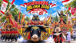MERIAH !! FULL KARNAVAL BLORA 2026 TINGKAT SMA/SMK HUT RI 81