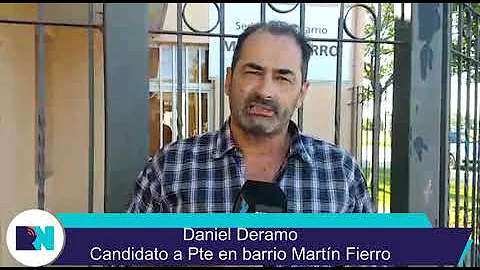 Daniel Deramo candidato a Pte en barrio Martn Fierro
