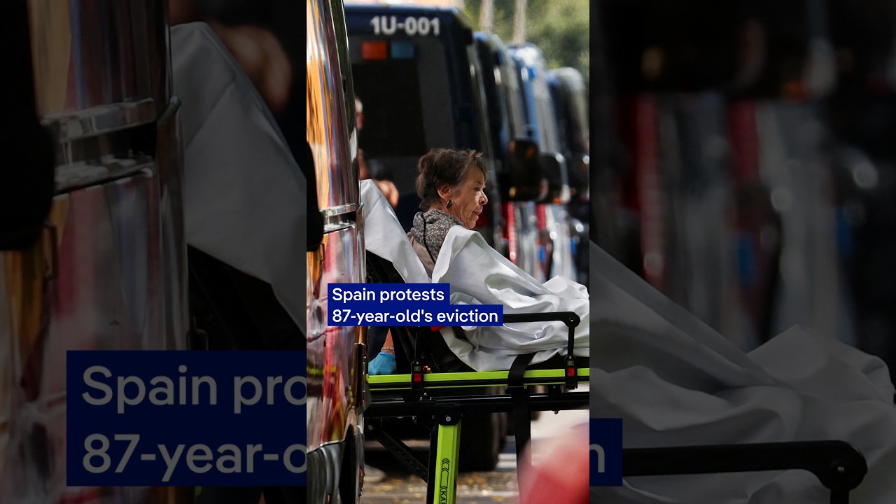 Spain protests 87-year-old's eviction | DW News