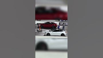 Tesla Model S VS  Tesla Model 3 Performance :Straight line racing! Who is really fast?!#tesla