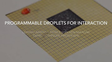 Programmable Droplets for Interaction