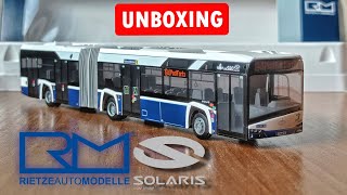 Bus Miniature Rietze Solaris Urbino 18 - Réseau Ginko Besançon, échelle 1/87 (Neuf)