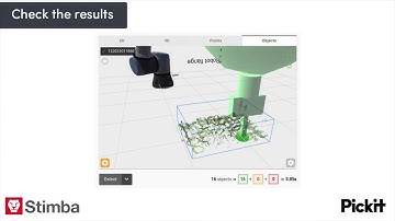 Bin picking loziskovych kruzkov s Pickit3D