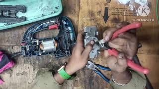 BOSCH JIGSAW MACHINE GST 90 BE DIDN'T RUN WATCH THE COMPLETE VIDEO HOW TO REPAIR 