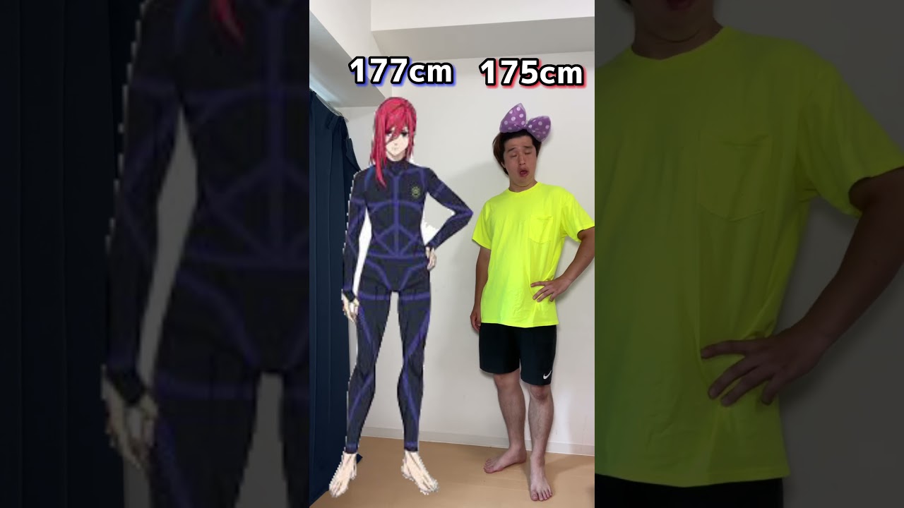 Shoma vs BLUELOCK Character height comparison #bluelock #shorts