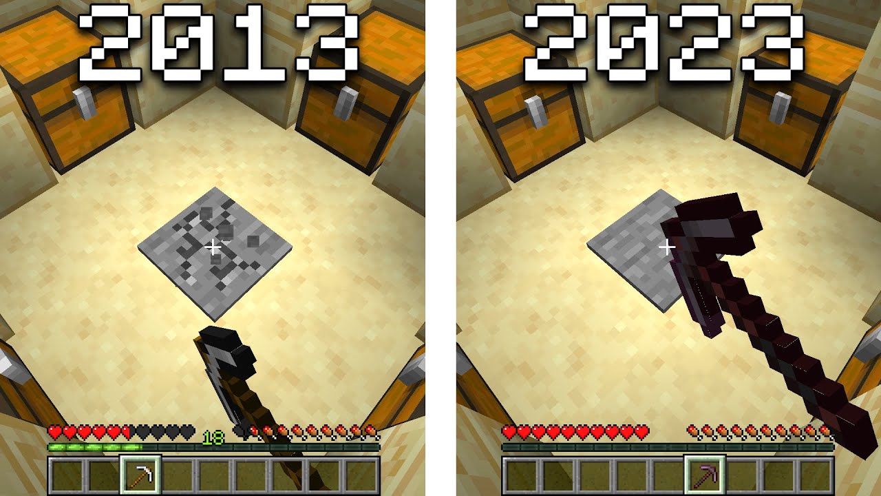 Java vs Bedrock but 2013 vs 2023 