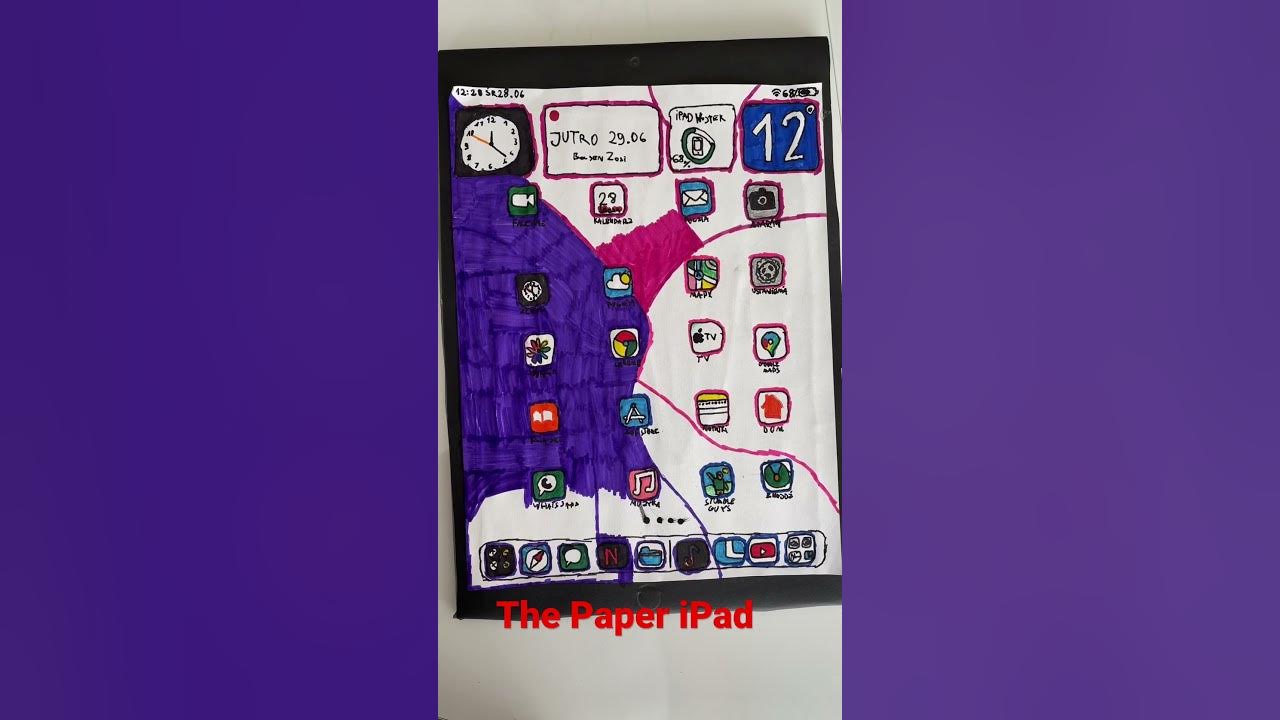 *How to make a paper iPad?* DIY iPad 7😀 YouTube