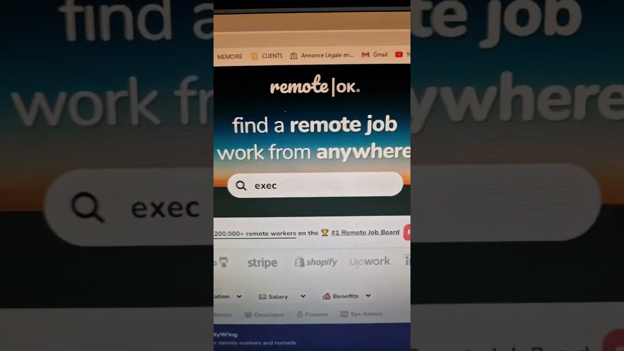 Un site pour trouver un JOB en 100% Télétravail 