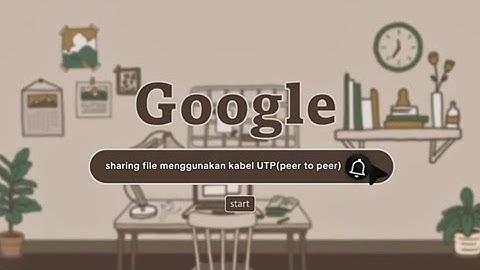 CARA SHARING FILE MENGGUNAKAN KABEL UTP METODE (PEER TO PEER)