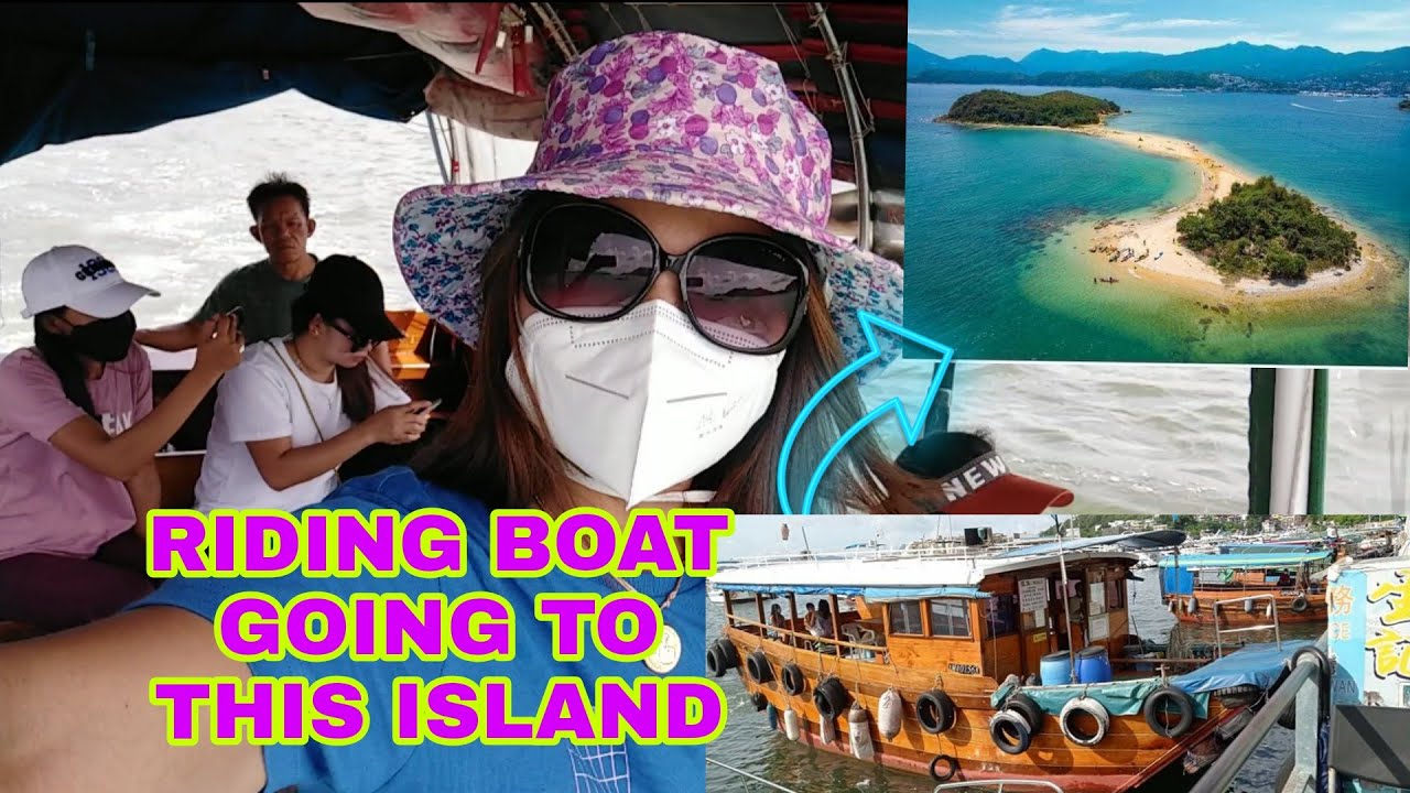 RIDING THE BOAT GOING TO PAK SHA CHAU ISLAND SAIKONG HONGKONG..
