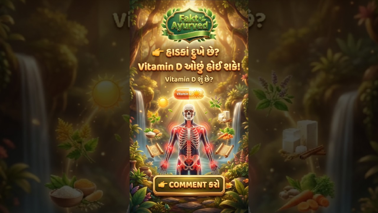 🌿 હાડકા દુખે છે? vitamin D ઓછું હોઈ શકે 