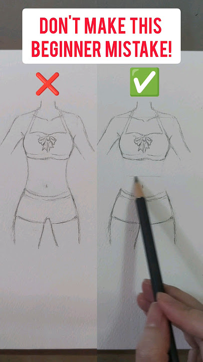 DON'T make this beginner mistake! How to draw slim anime female waist #howtodrawanime #animetutorial