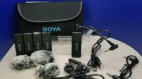 BOYA by W4 Wireless Lavalier Microphones for Cameras Camcorder DSLR Phone Computer Review, Nice