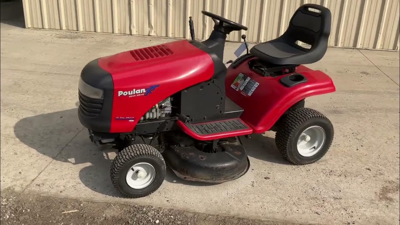 60500Poulan PXT12538 Riding Lawn Mower YouTube