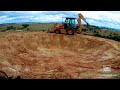 limpeza bacia sedimentar ( cacimba ) retroescavadeira case 580 M / cleaning backhoe basin 580M case