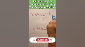 🔥 Rationalizing Denominators with the Conjugate Method! 🔥 | BrushMyQuant #rationalizingroots #shorts