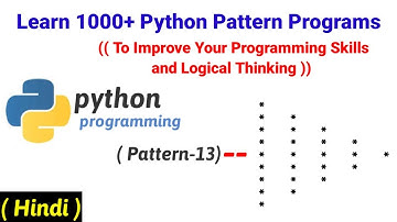 Learn 1000+ Python Pattern Programs|| Pattern- 13: To print Right Half Diamond Pattern with *symbols