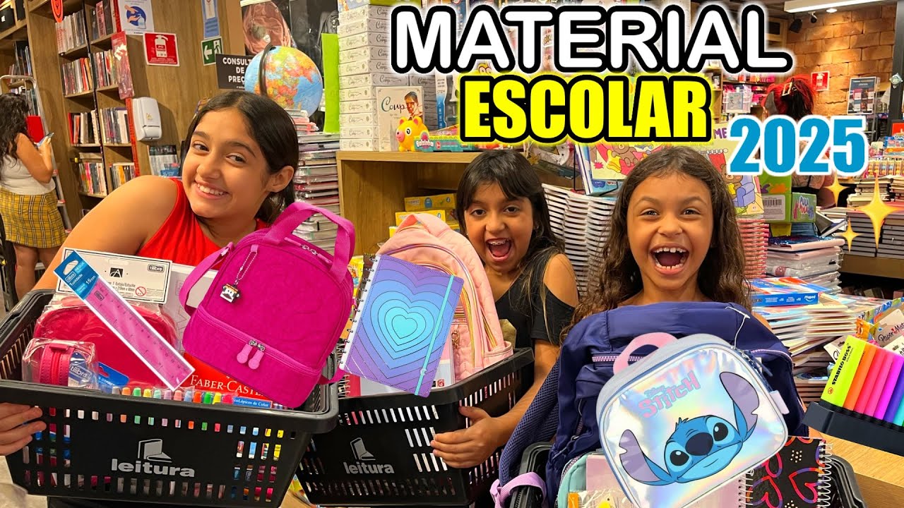 COMPRANDO NOSSO MATERIAL ESCOLAR 2025 ! Muita Novidade ✨