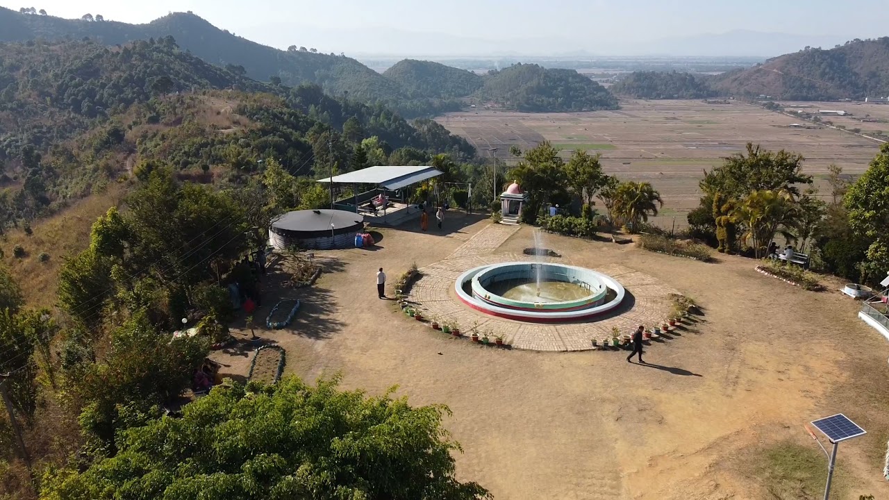 Kakching Garden  drone view  Manipur