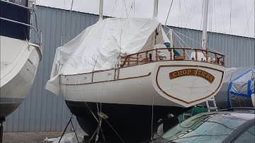 How To Shrink Wrap a Sailboat Masts Up -  Part 2 Applying the Shrink Wrap.... Episode #13