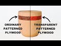 Woodturning - Segmented Transparent Patterned Plywood