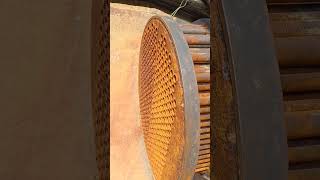 All parts of a heat exchanger tube bundle #