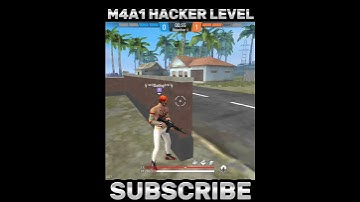 M4A1 hacker level gameplay + high ping 😂😂😂 free fire #shorts #freefire #youtubeshorts #funny