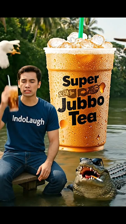 TEH ES jumbo PANIK! 🧋🐊🤣   #funny #ngakak  #komedi  #comedy  #funnyviral  #lucu