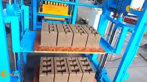 4INCH 5INCH 6INCH HOLLOW BLOCK IN PHILIPPINES QTJ4-25D AUTOMATIC BLOCK MACHINE